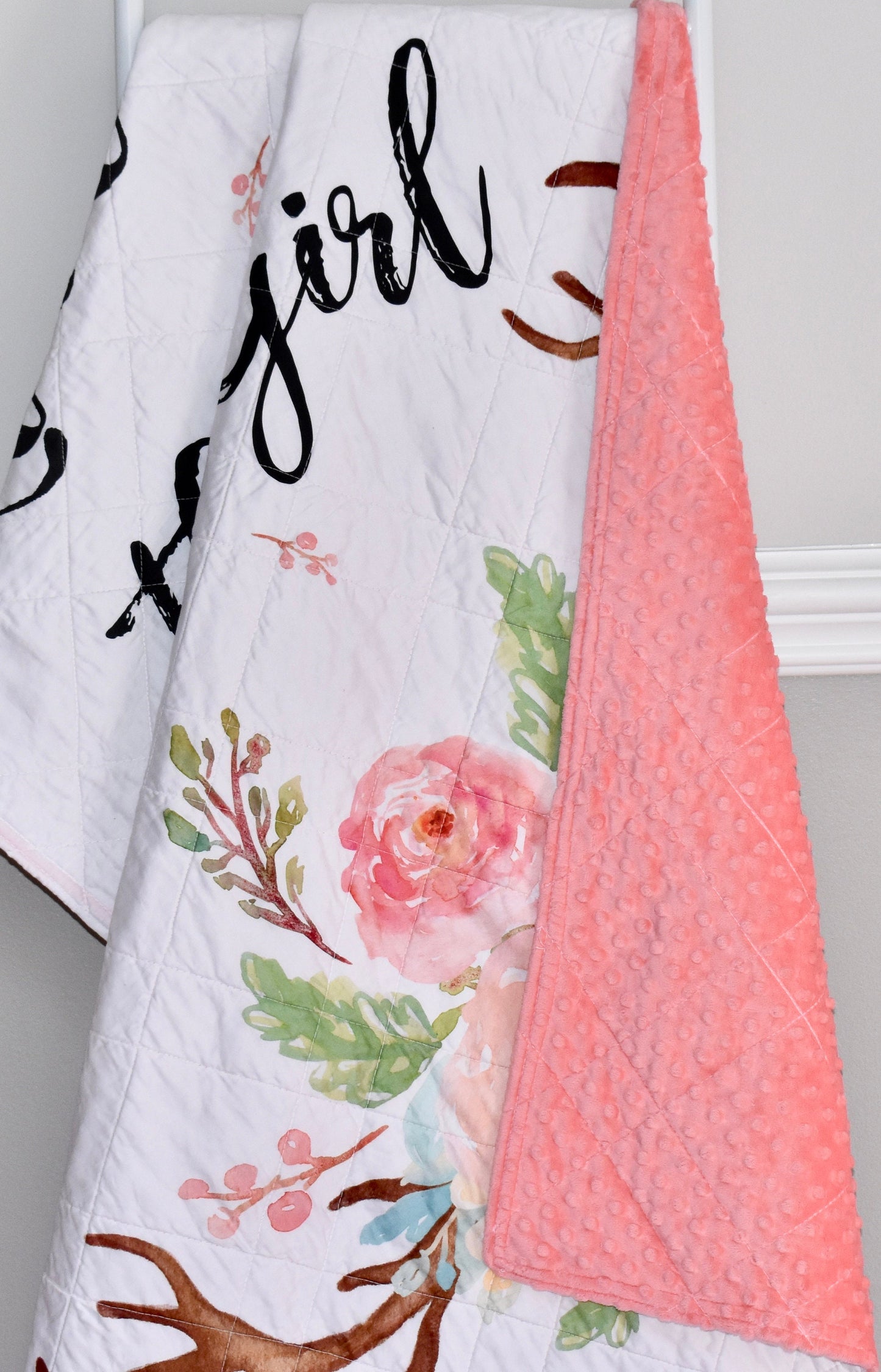 baby girl quilt, handmade baby blanket, baby shower gift, nursery decor, crib bedding, handmade quilt