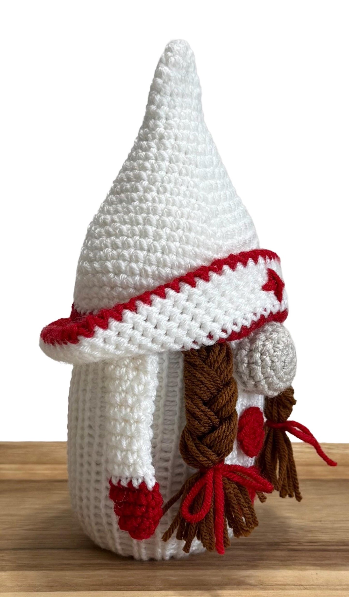 Handmade Nurse Gnome, Knit Decoration