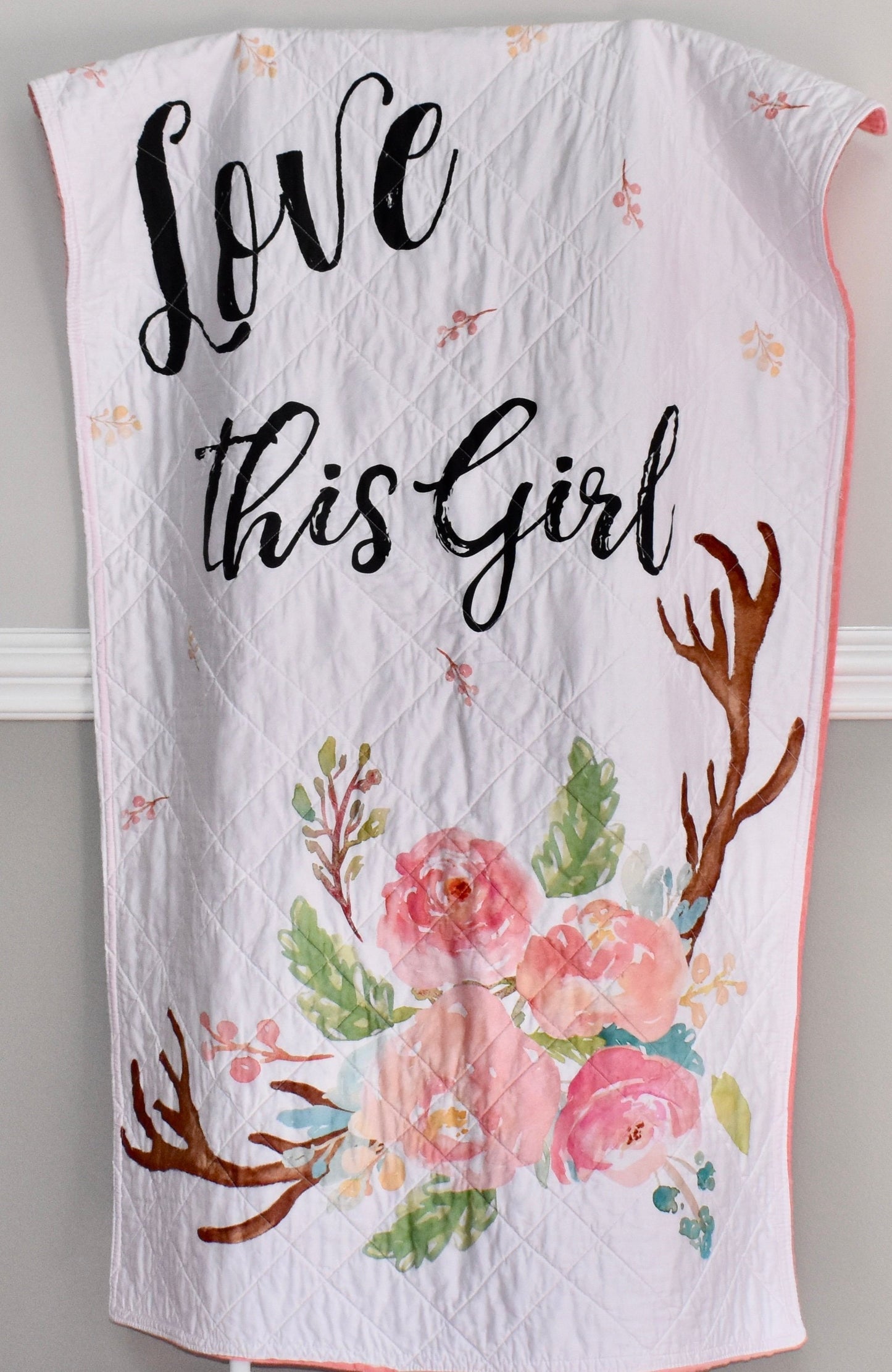 baby girl quilt, handmade baby blanket, baby shower gift, nursery decor, crib bedding, handmade quilt