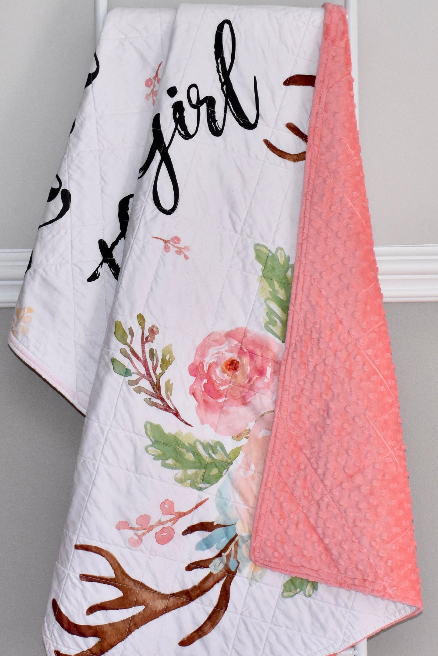 baby girl quilt, handmade baby blanket, baby shower gift, nursery decor, crib bedding, handmade quilt