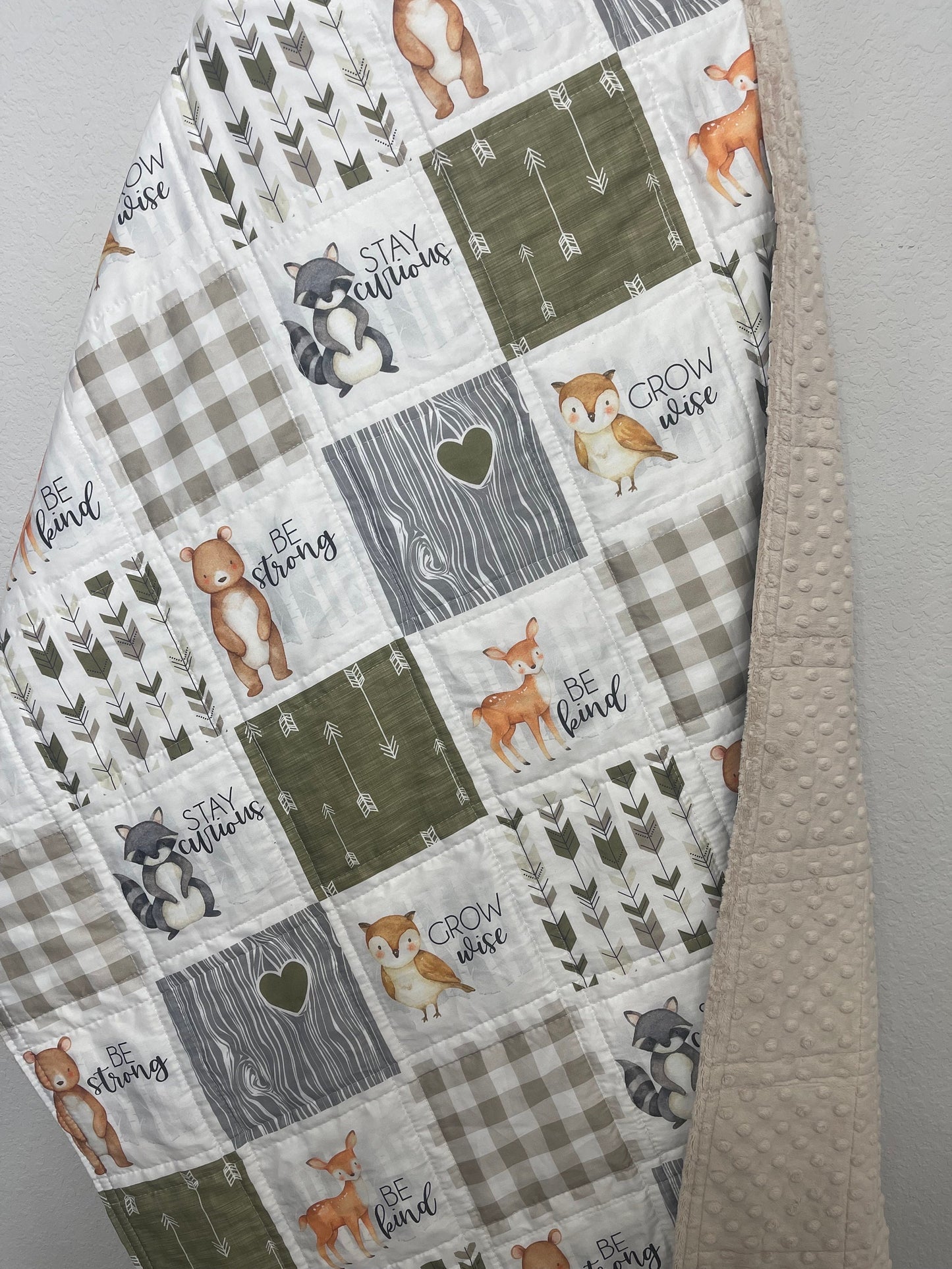 Woodland Baby Bedding , Woodlands Nursery Quilt