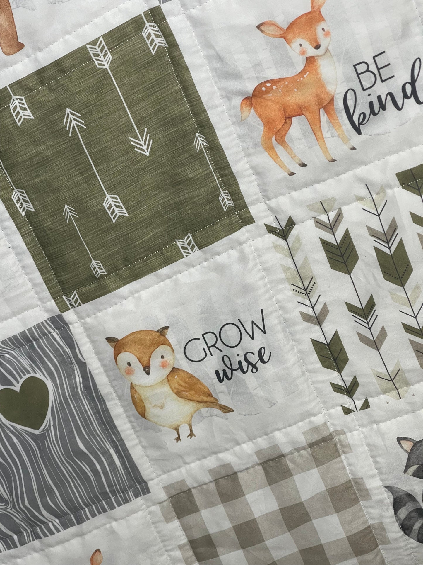 Woodland Baby Bedding , Woodlands Nursery Quilt