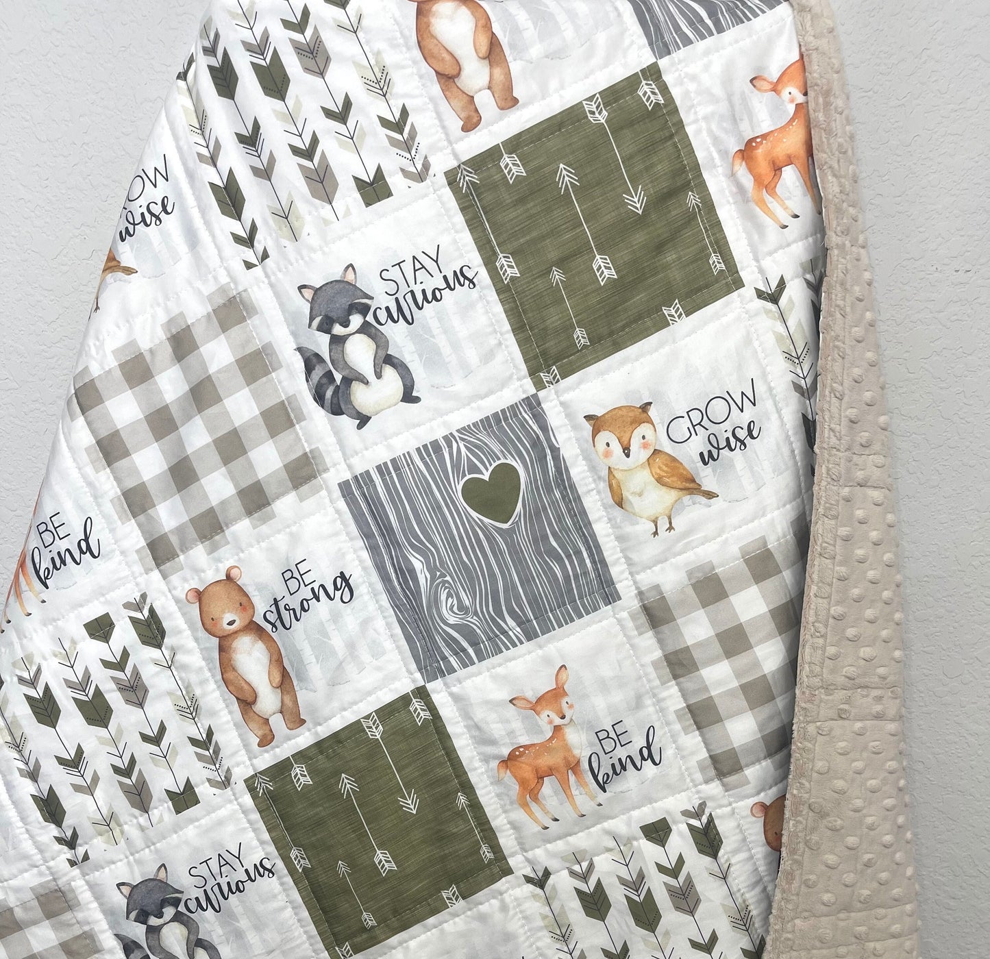 Woodland Baby Bedding , Woodlands Nursery Quilt