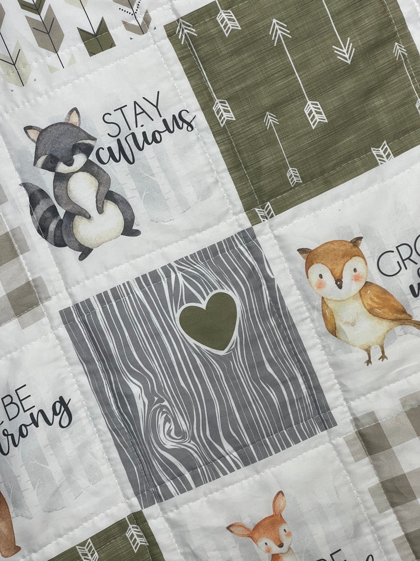 Woodland Baby Bedding , Woodlands Nursery Quilt