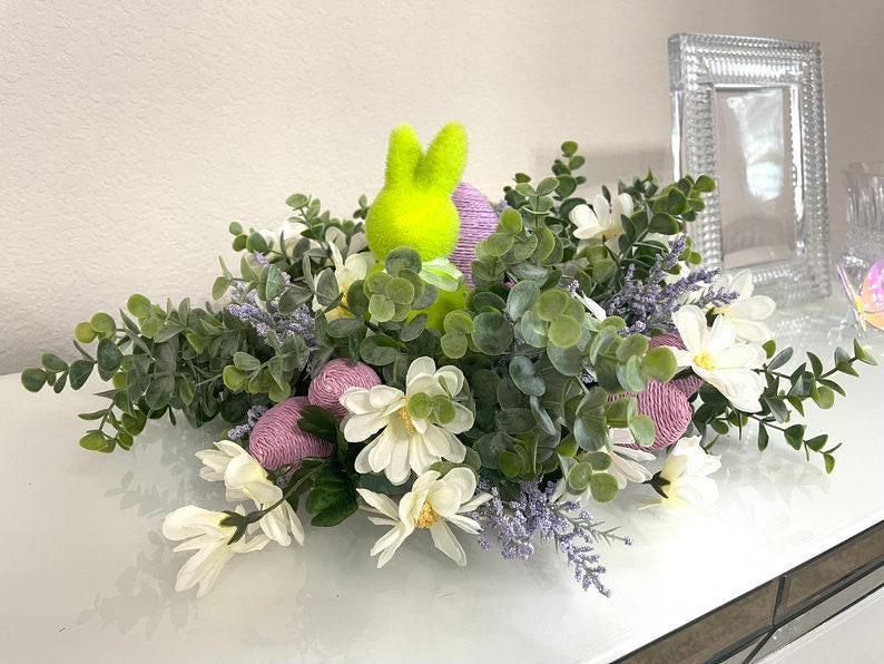 Easter Floral Centerpiece, Spring Home Decor, Farmhouse Style