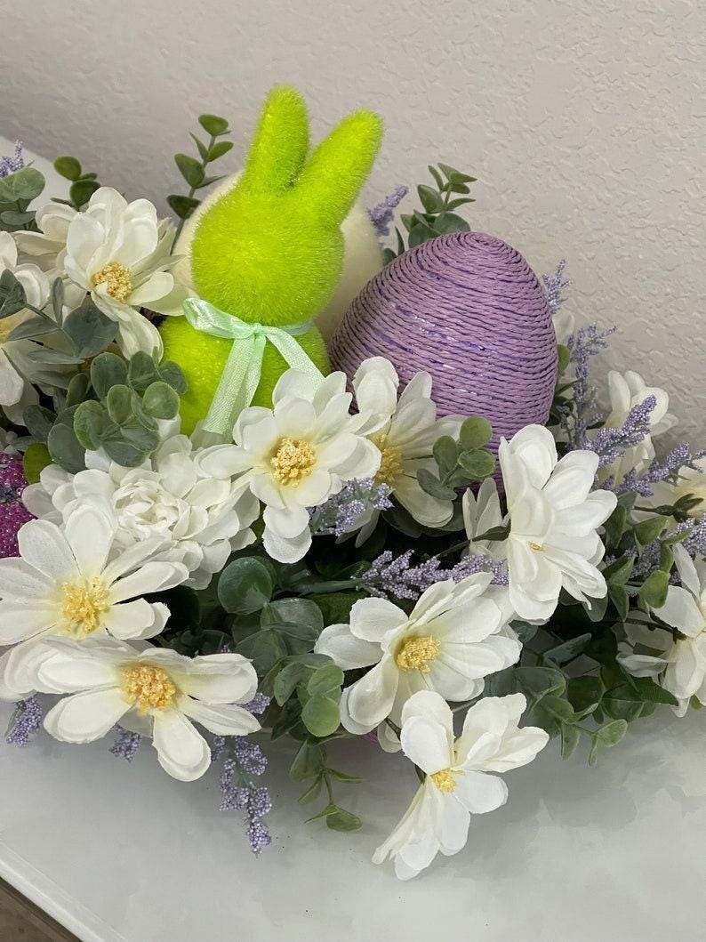 Floral Easter Centerpiece, Spring Home Decor