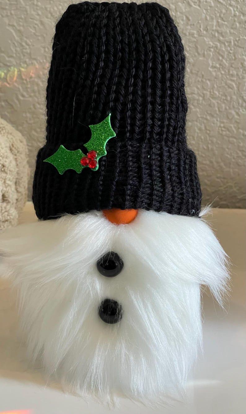 Knit Christmas Gnomes, Holiday Tiered Tray Decor
