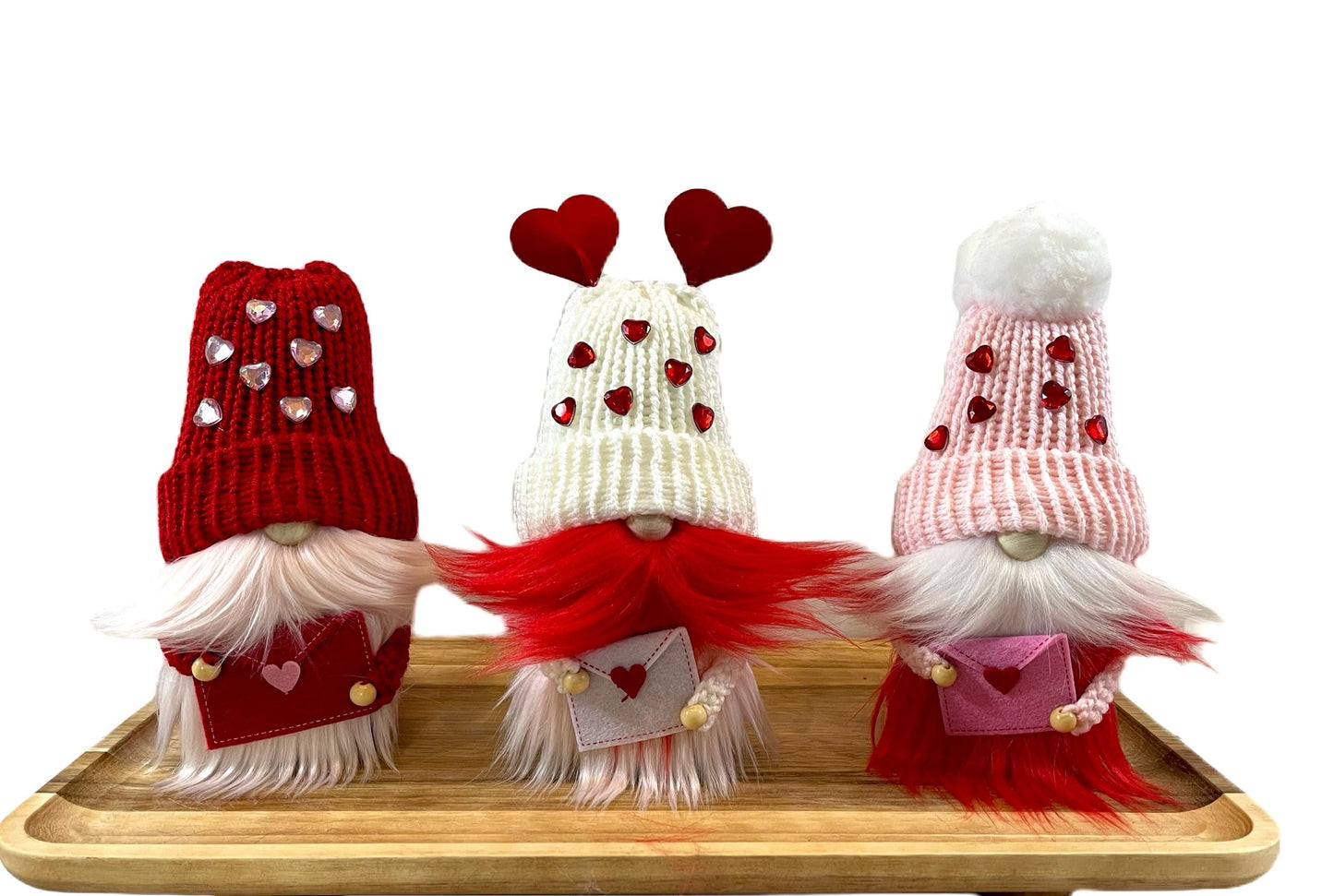 Valentine's Day Gnome, Spring Holiday Decor, Tiered Tray Decorations
