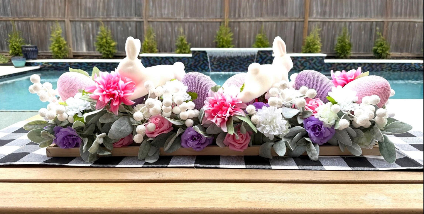 X-Large Easter Centerpiece, Farmhouse Floral Arrangement