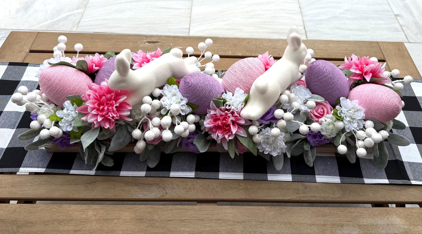 X-Large Easter Centerpiece, Farmhouse Floral Arrangement