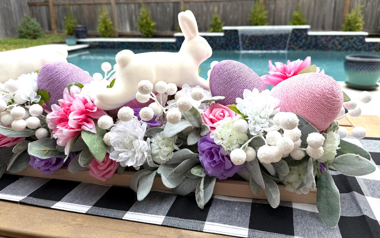 X-Large Easter Centerpiece, Farmhouse Floral Arrangement