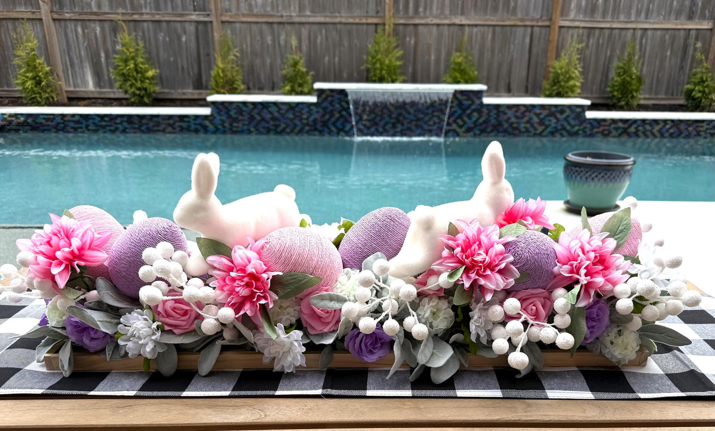 X-Large Easter Centerpiece, Farmhouse Floral Arrangement