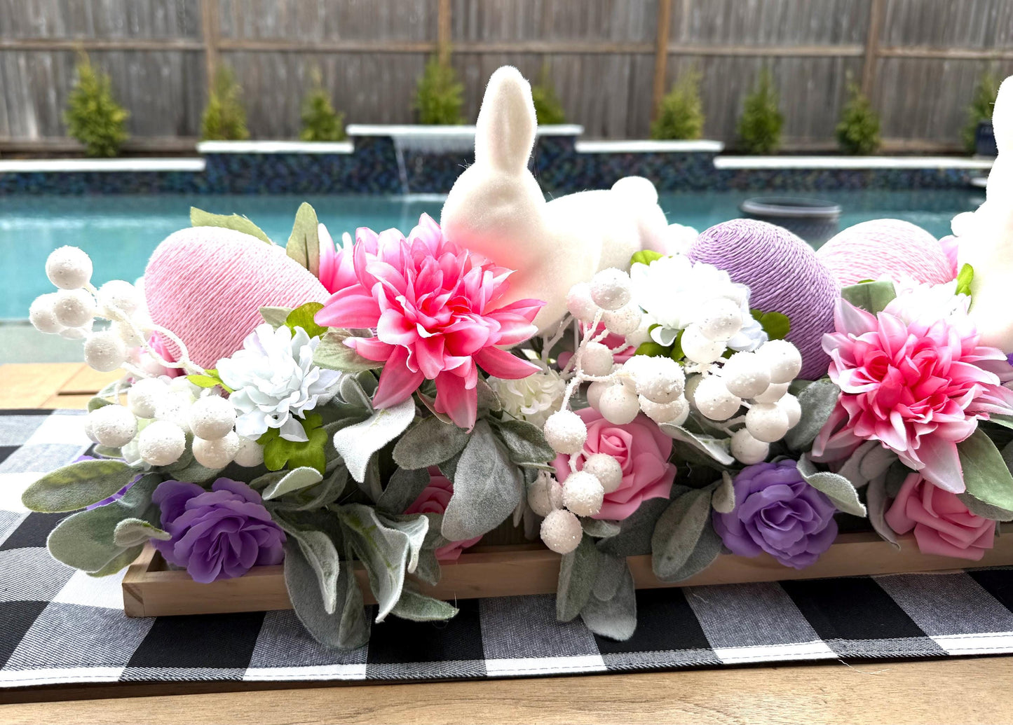 X-Large Easter Centerpiece, Farmhouse Floral Arrangement