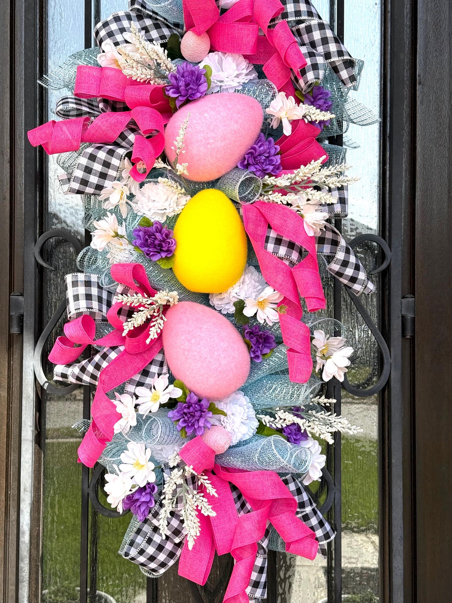 Easter Egg Door Swag, Spring Holiday Decor