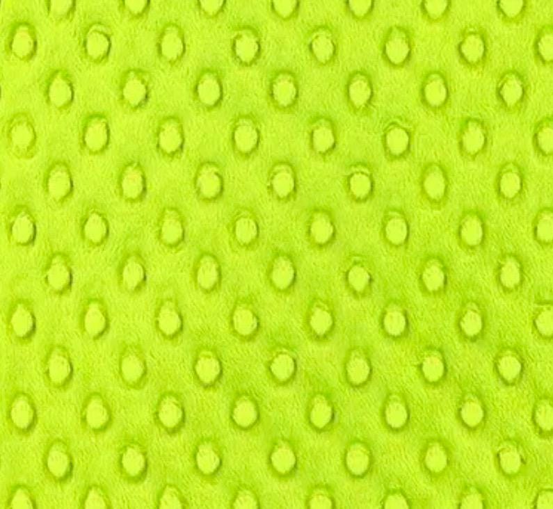 Dark Lime Minky Fabric,  Fabric by the yard