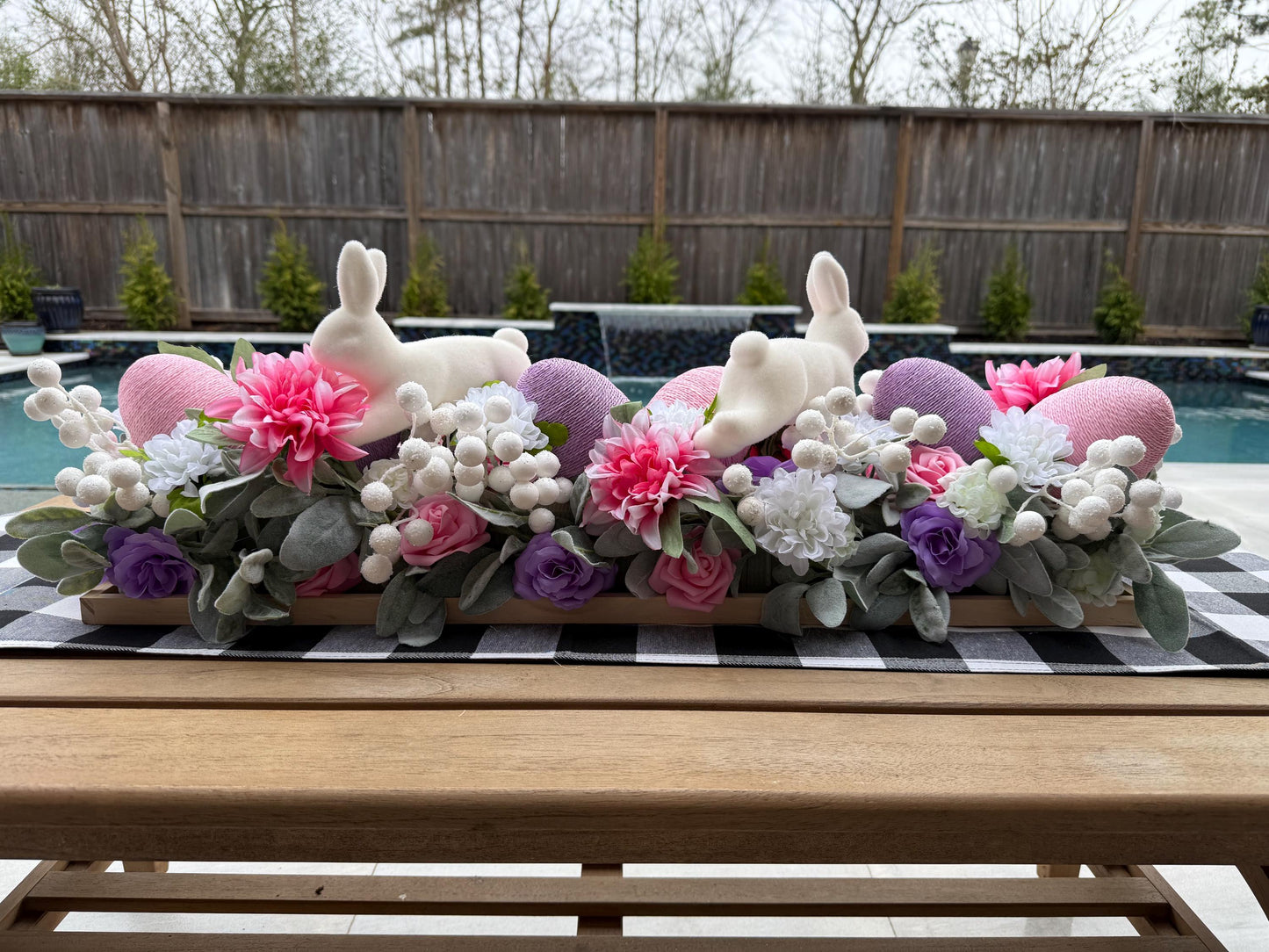 X-Large Easter Centerpiece, Farmhouse Floral Arrangement