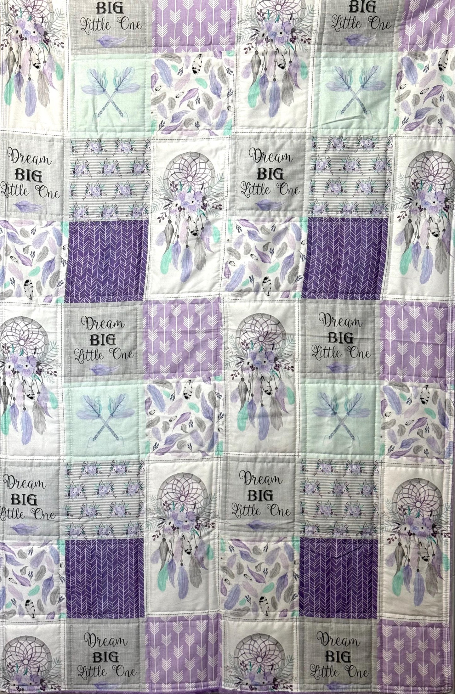 baby girl quilt, dreamcatcher theme nursery, handmade baby blanket, baby shower gift, nursery decor, crib bedding, handmade quilt