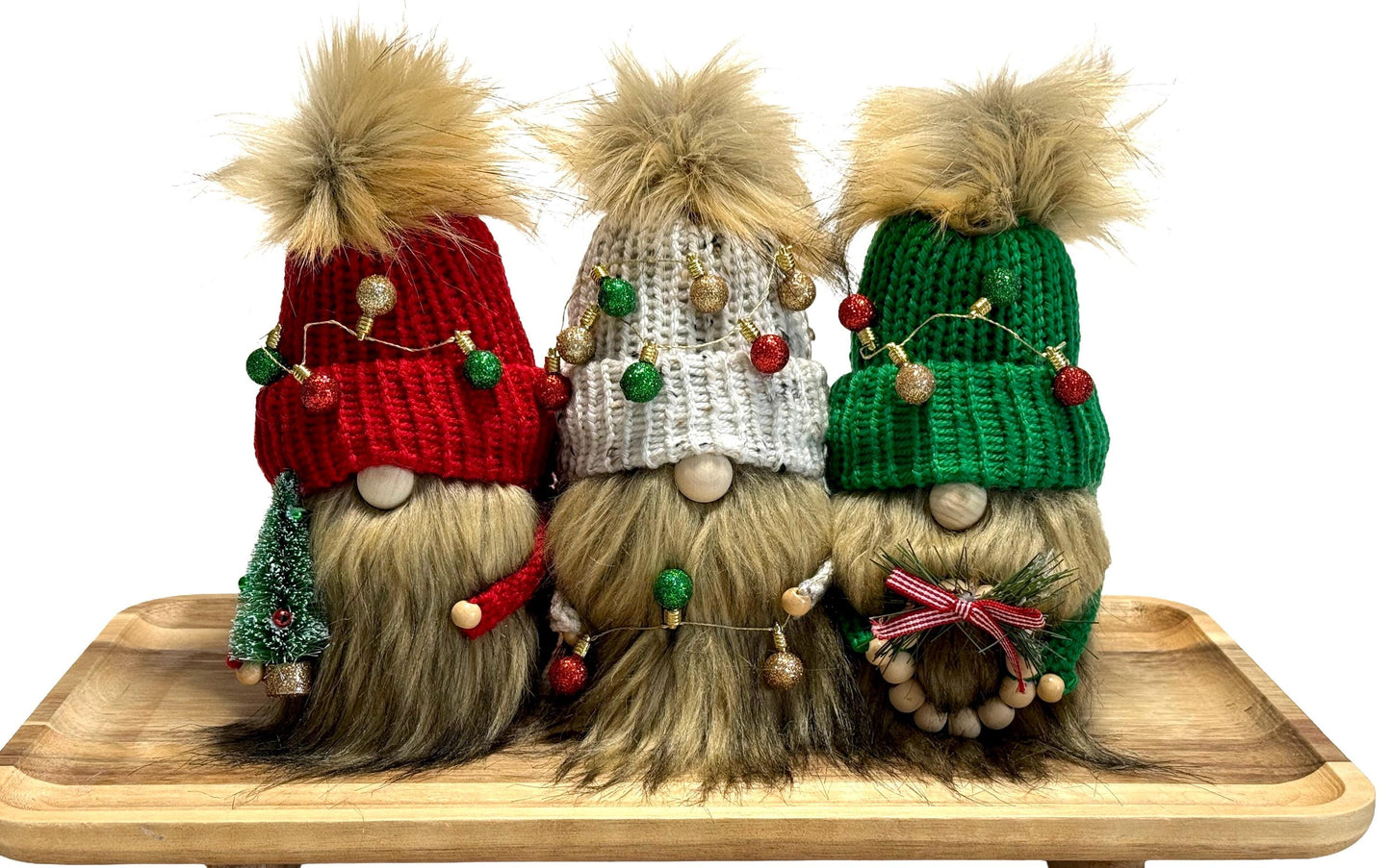 Christmas Gnome, Winter Holiday Home Decor, Tiered Tray Decorations
