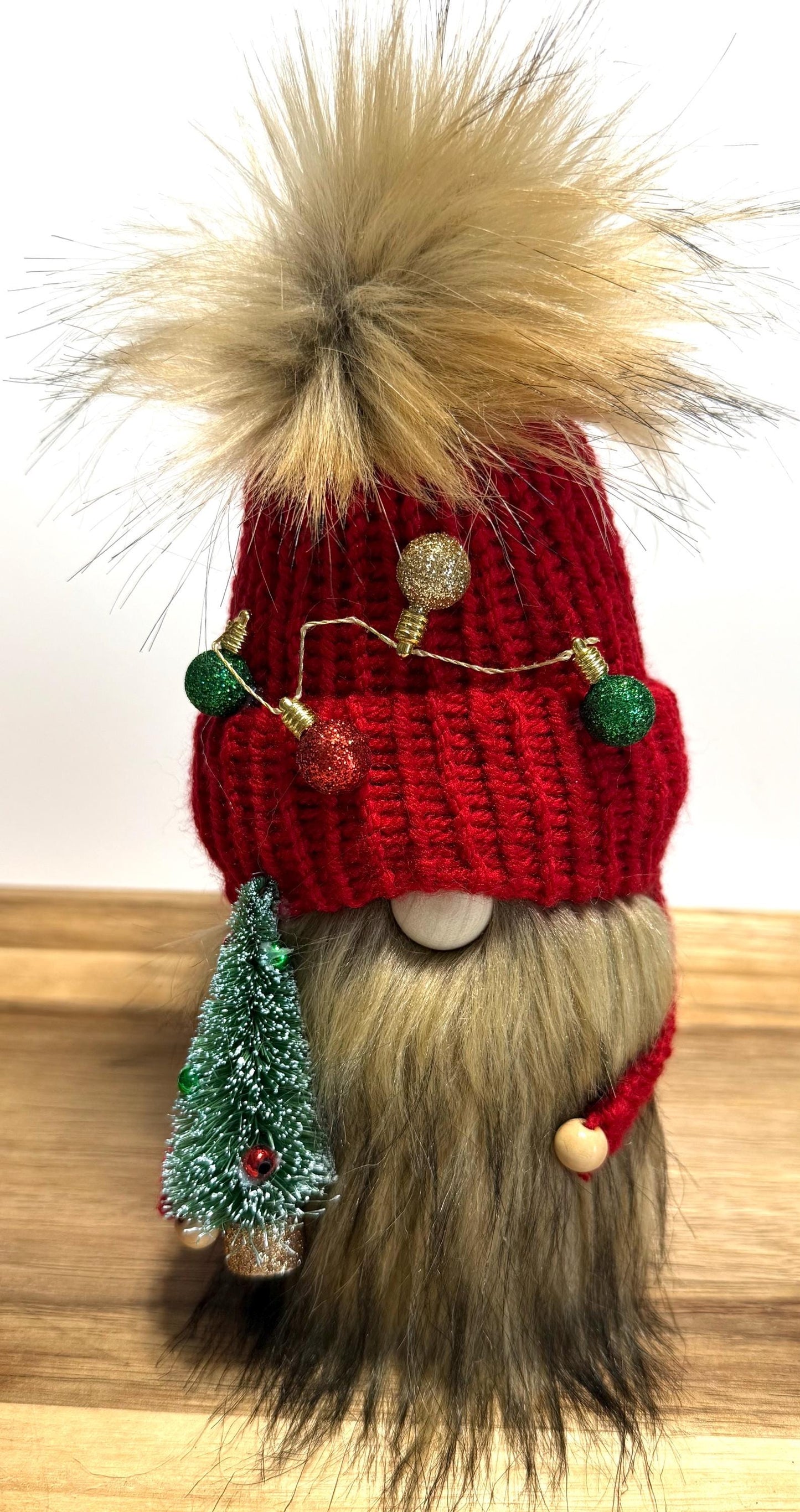Christmas Gnome, Winter Holiday Home Decor, Tiered Tray Decorations