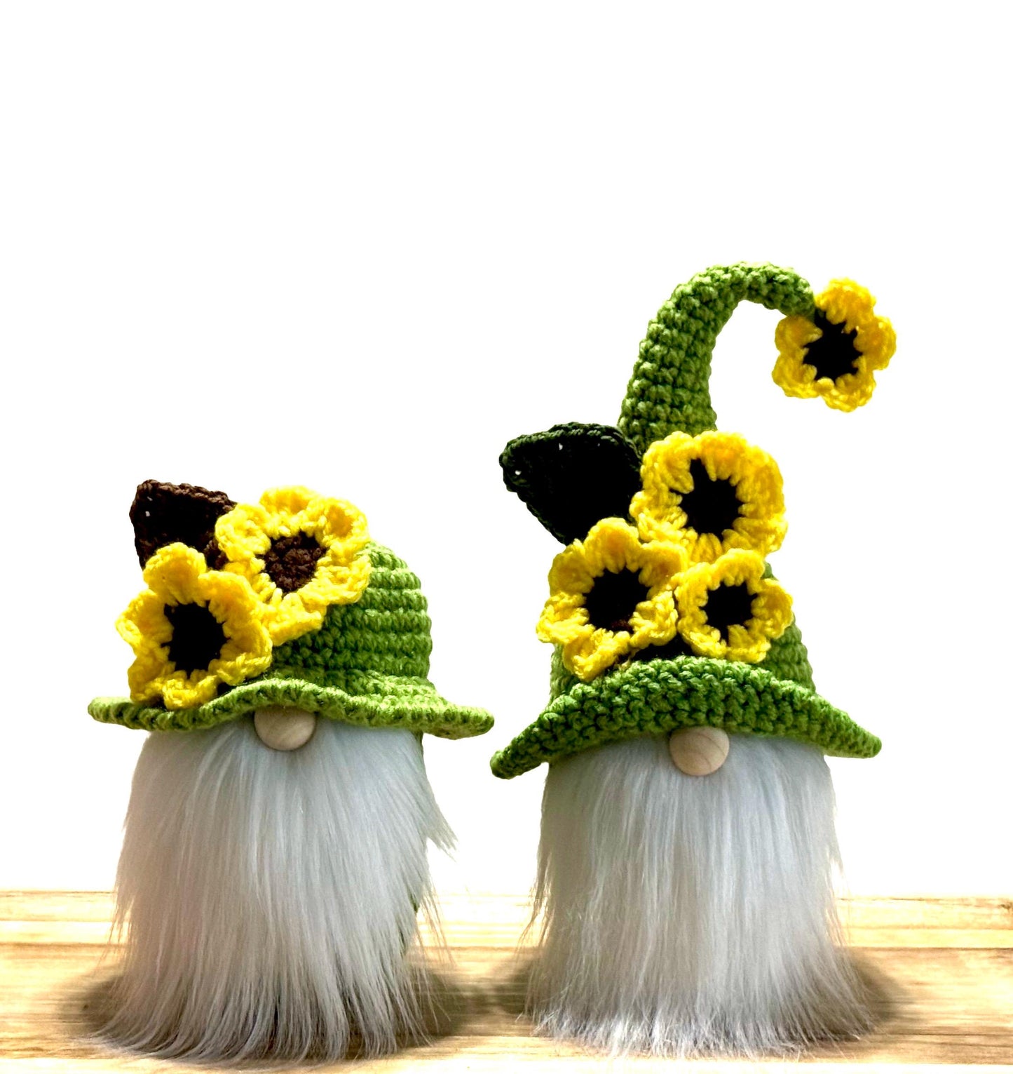 Sunflower Knit Gnome, Fall Home Decorations,  Floral Tiered Tray Decor