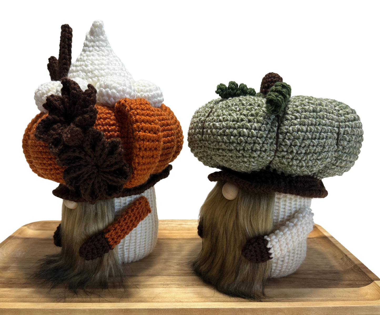 Pumpkin Hat Fall Gnome, Handmade Tiered Decor