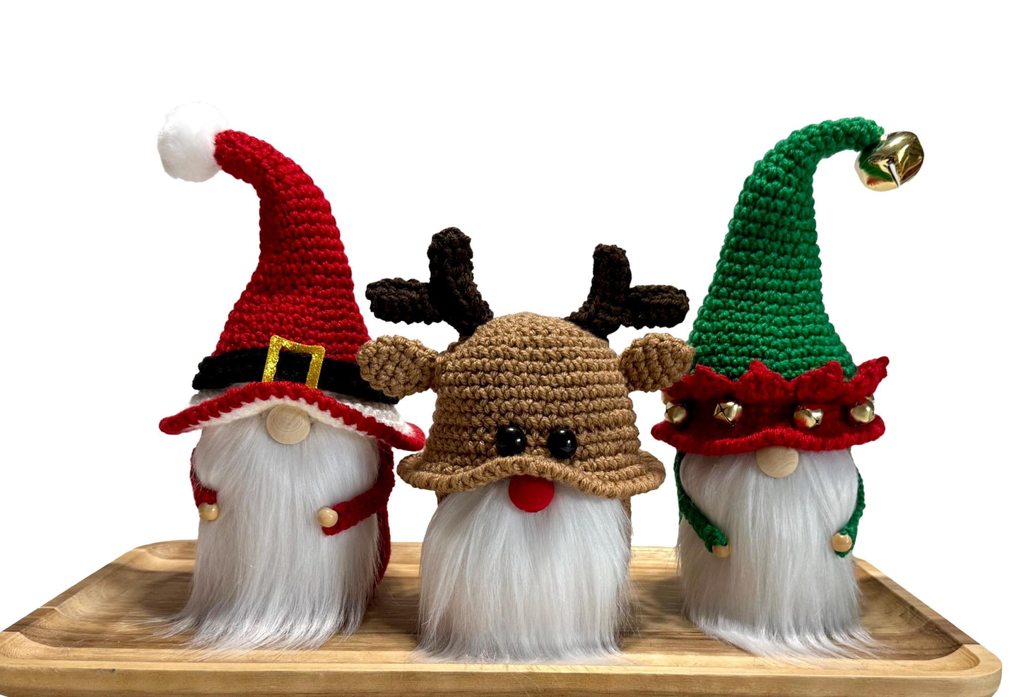 Christmas Knit Gnome, Winter Holidays Home Decor, Tiered Tray Decorations