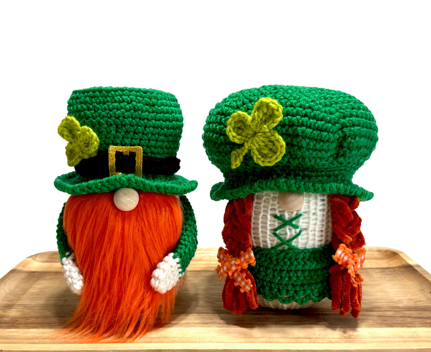 St. Patrick's Day Leprechaun Gnome, Holiday Tiered Tray Decor