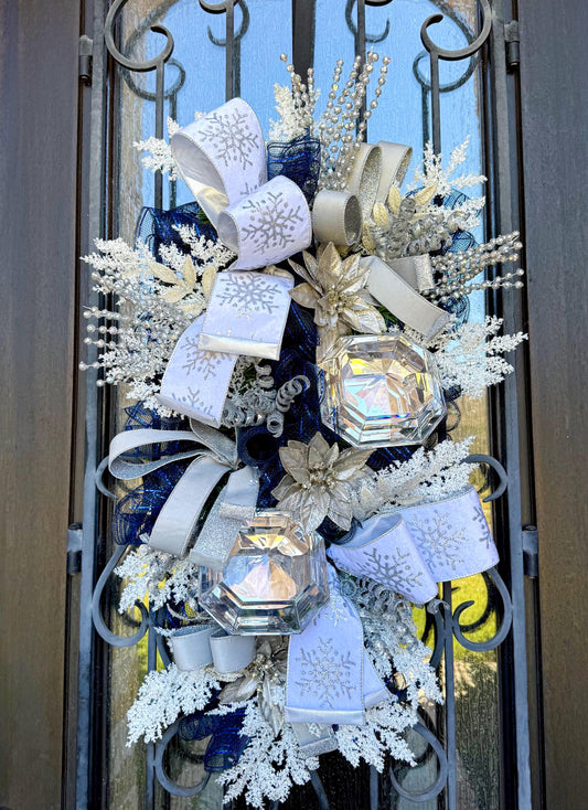 X-Large Christmas Swag Wreath, Holiday Porch Decor