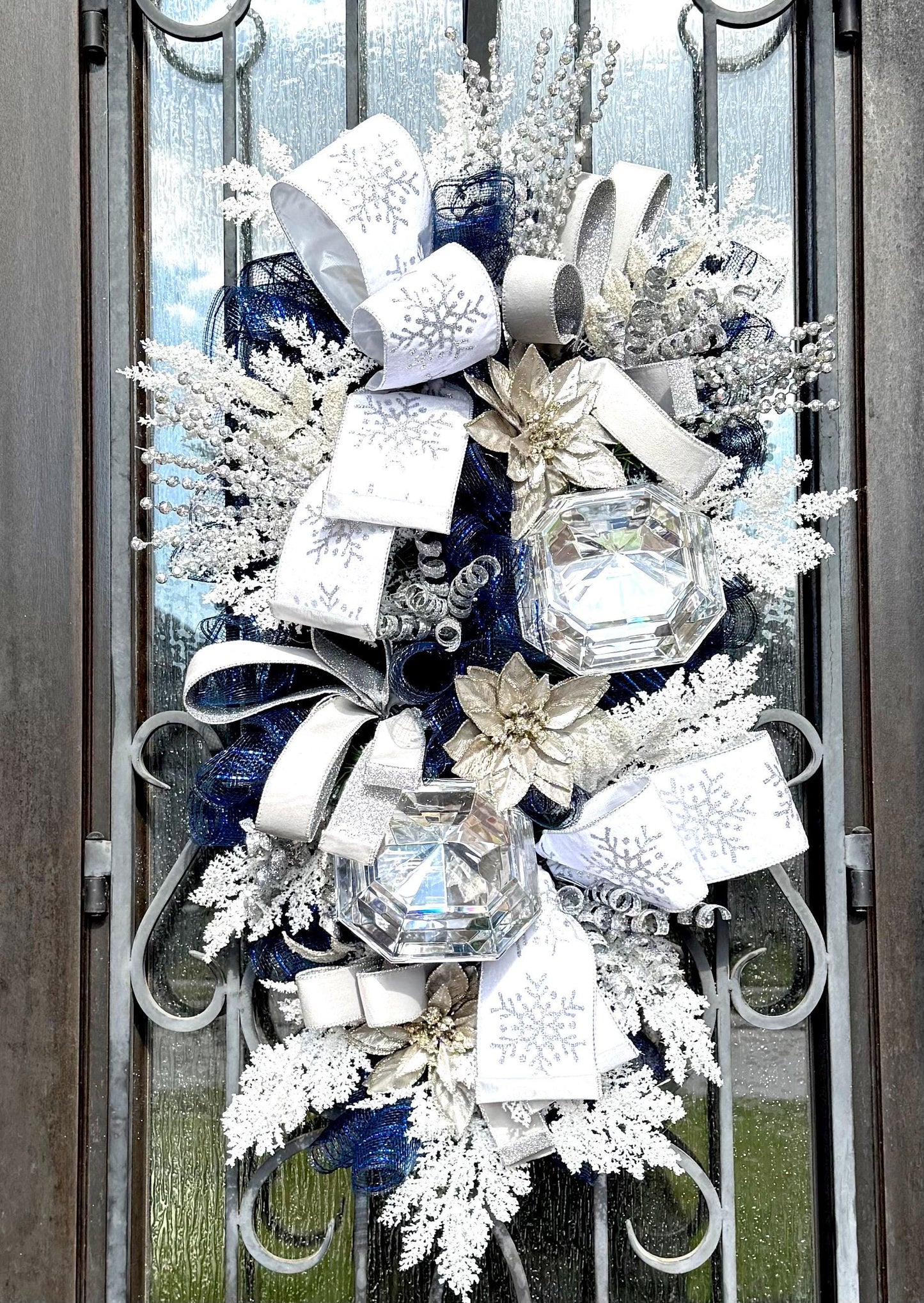 X-Large Christmas Swag Wreath, Holiday Porch Decor