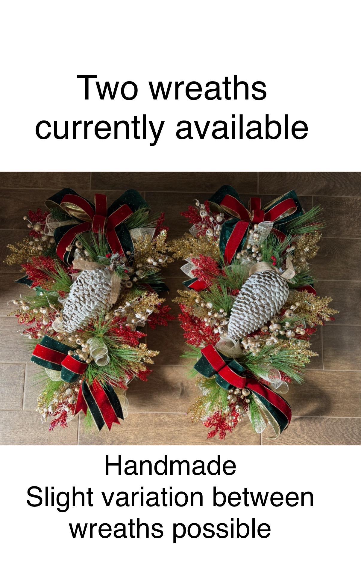 Holiday Swag Wreath, Christmas Porch Decor