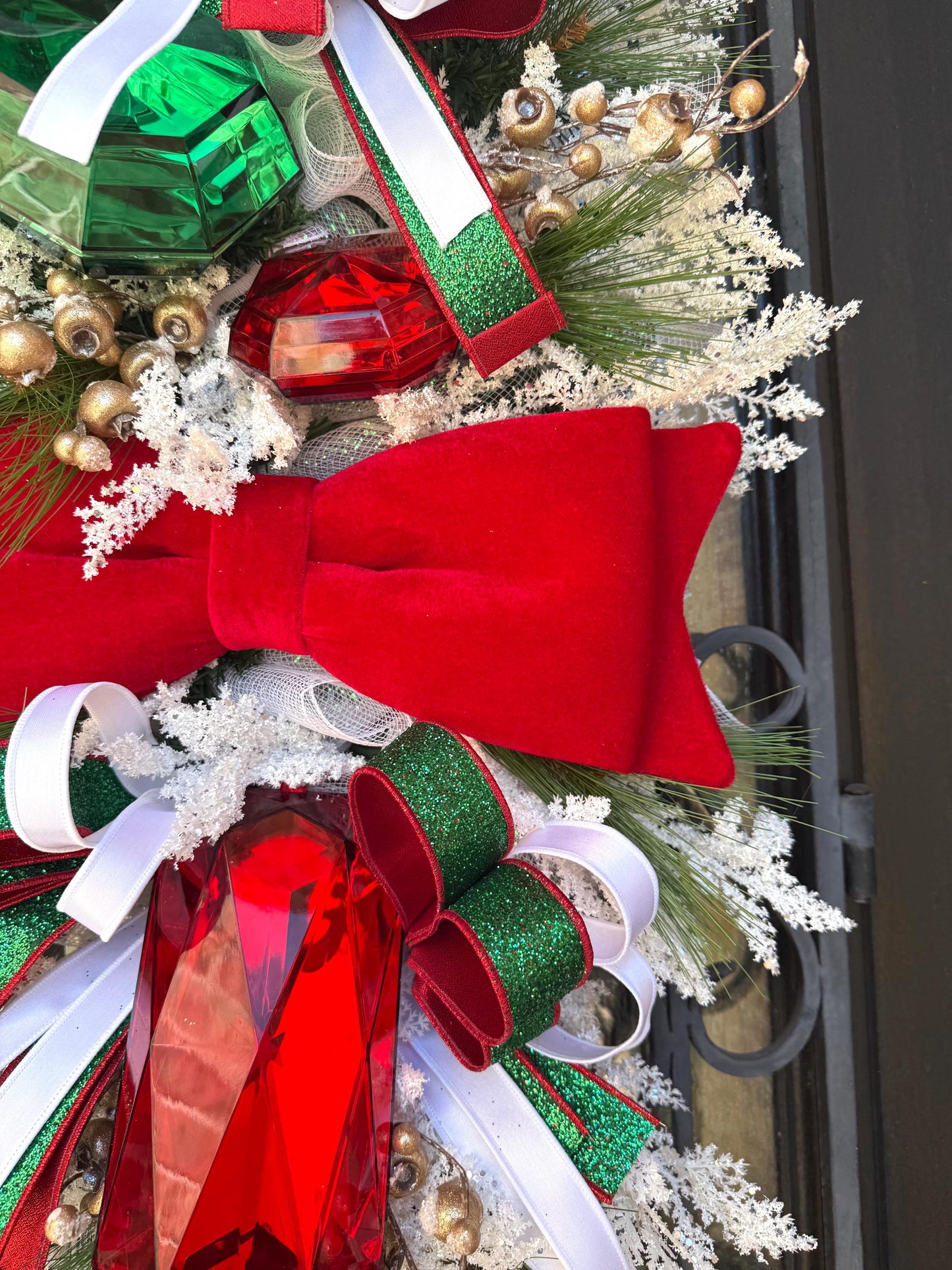 Christmas Swag Wreath, Holiday Porch Decor