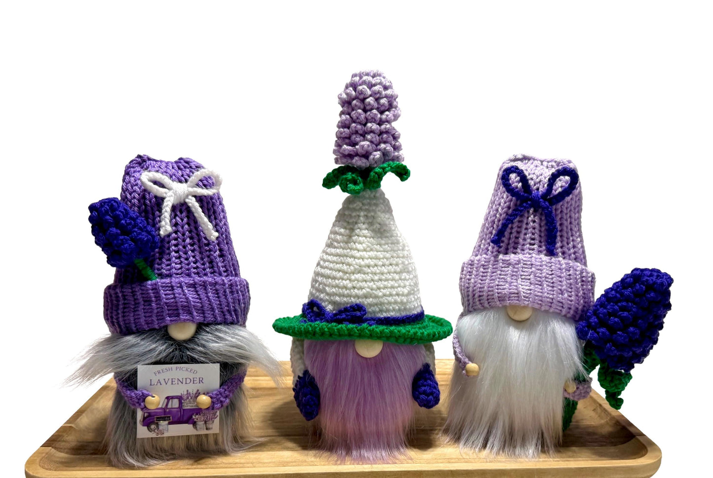 Floral Lavender Gnome