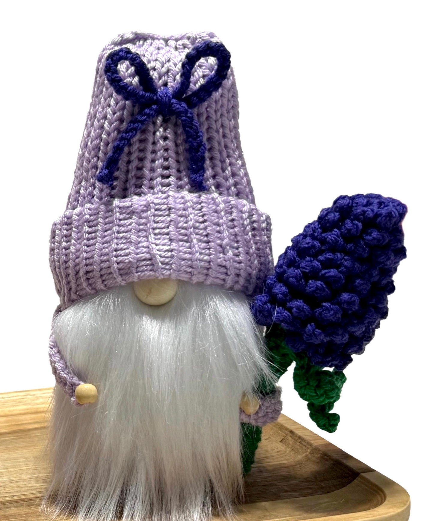 Floral Lavender Gnome
