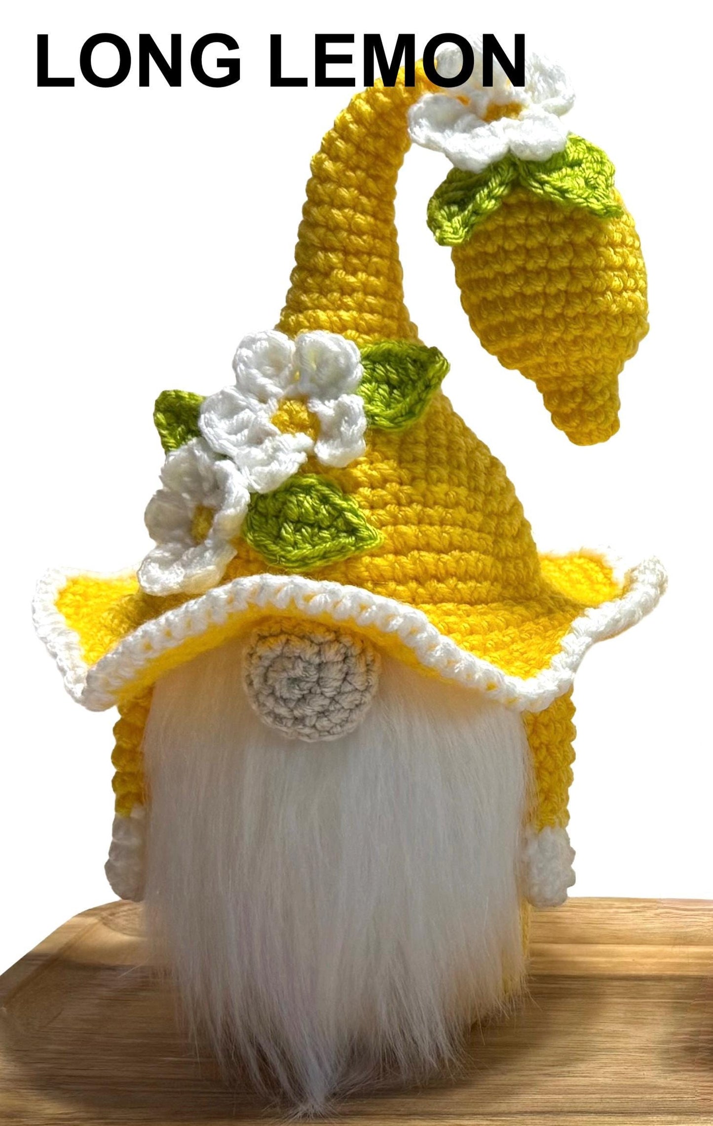 Lime Knitted Gnome , Summer Home Decor