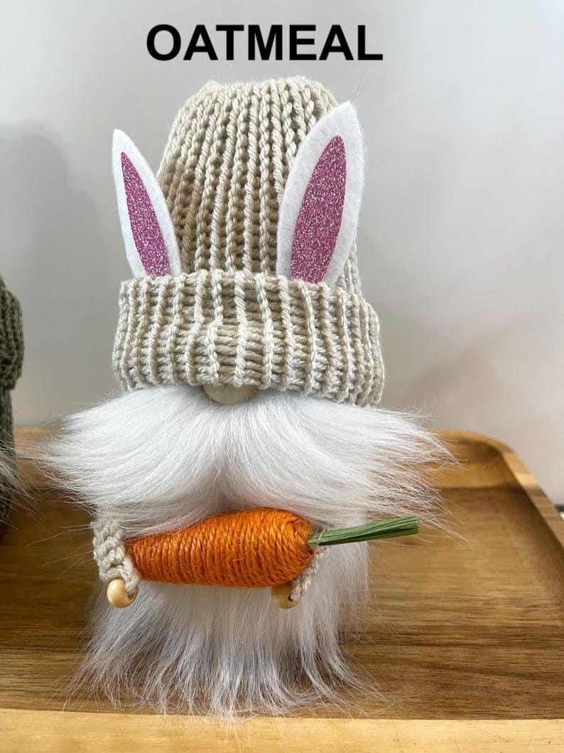 Easter Gnome, Spring Home Decorations, Tiered Tray Decor