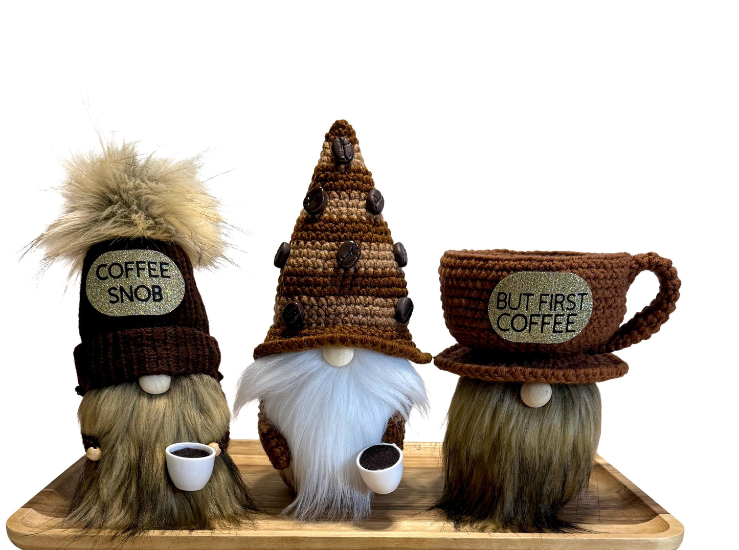 Coffee Gnome, Kitchen Home Decoration , Tiered Tray Decor