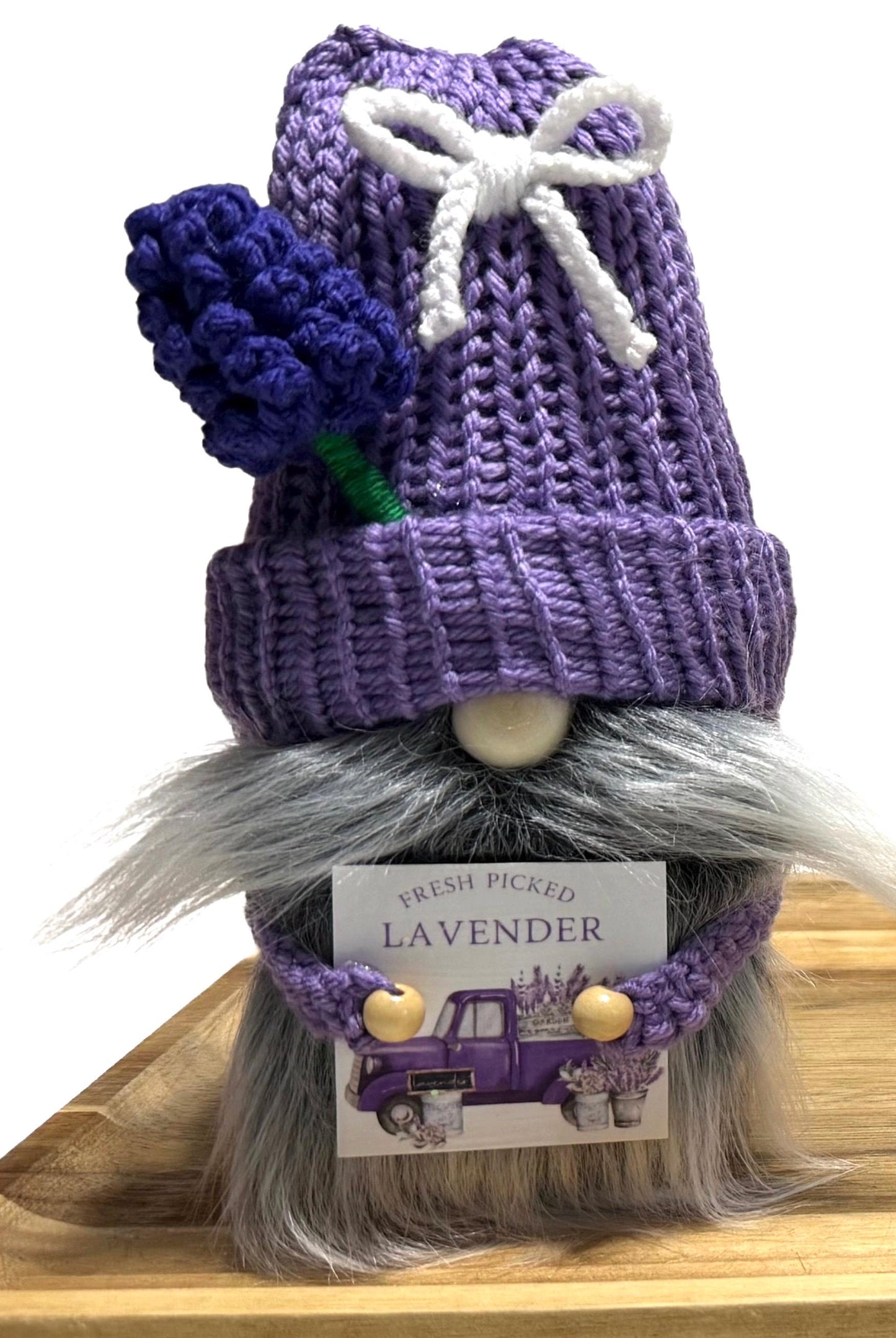 Floral Lavender Gnome