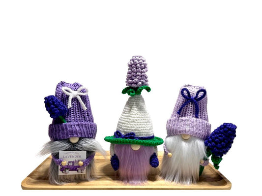 Floral Lavender Gnome