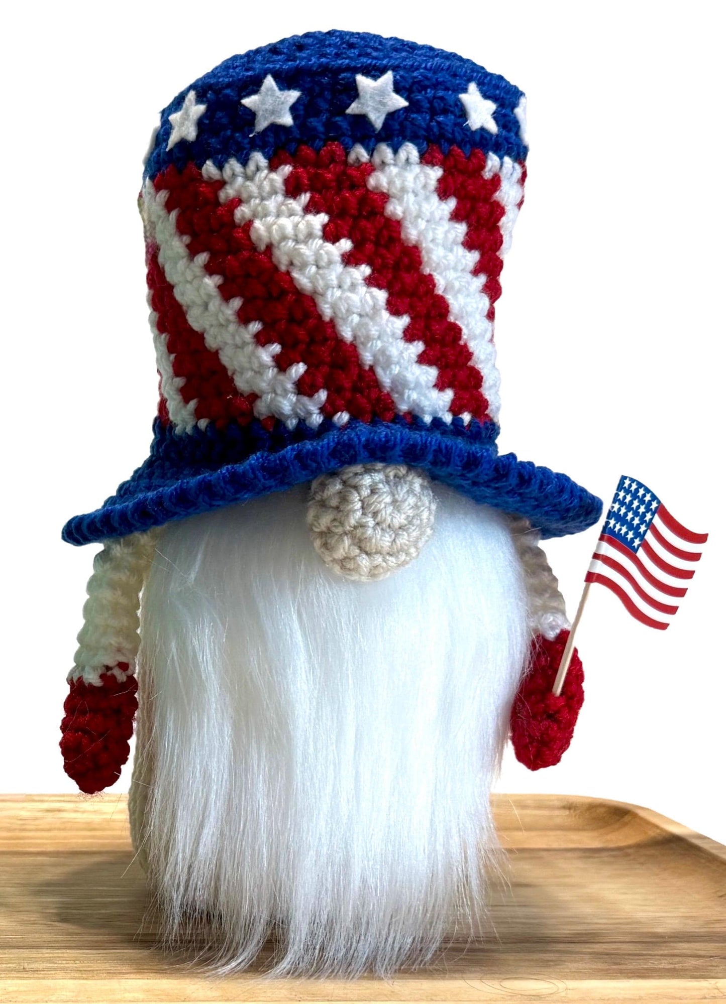 Lady Liberty Gnomes, Uncle Sam Gnome, Patriotic Gnome