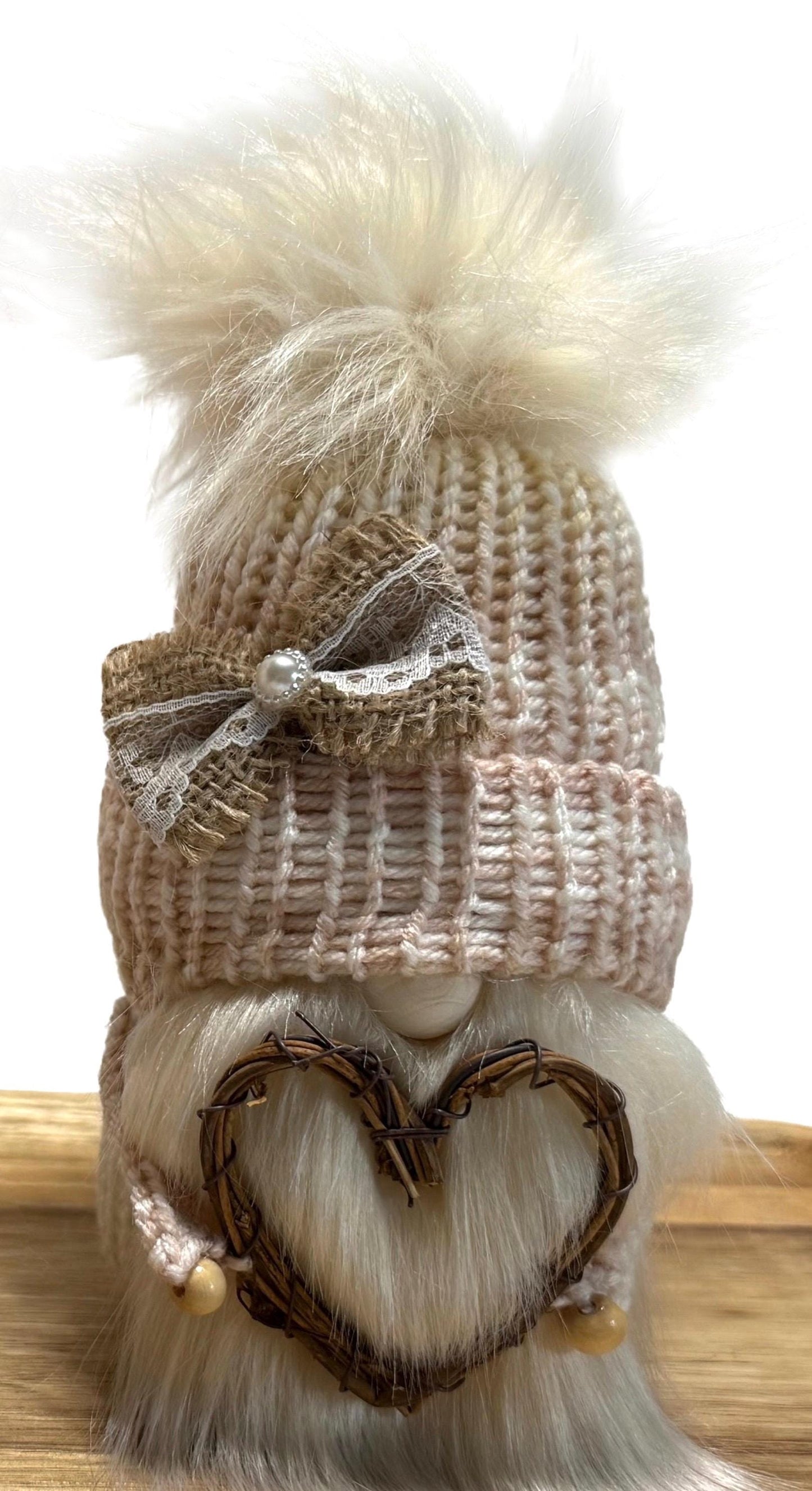 Rustic Farmhouse Gnome, Valentine’s Day , Spring Tiered Tray Decor