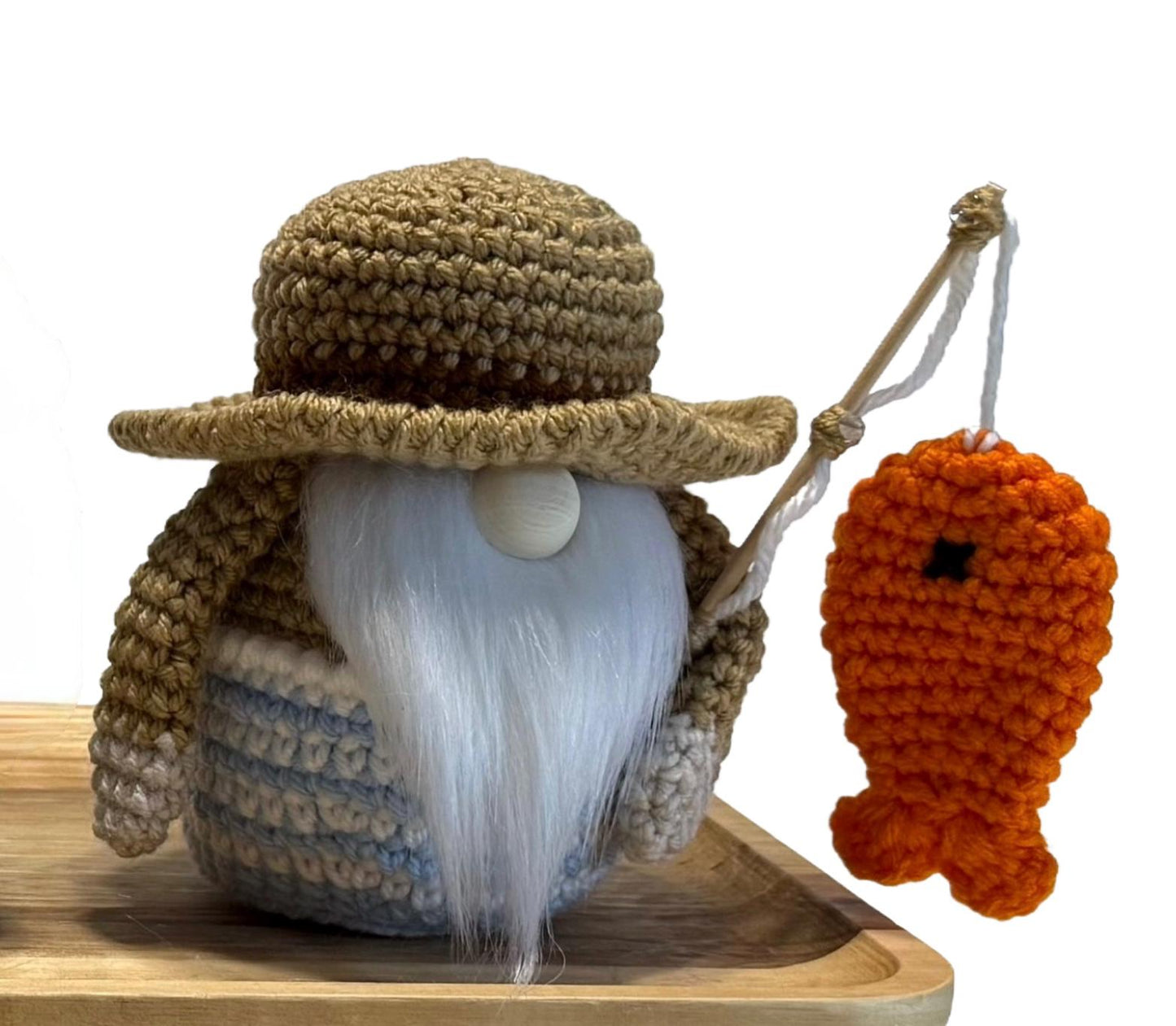 Nautical Knitted Gnomes, Beach House Home Decor, Tiered Tray Decorations