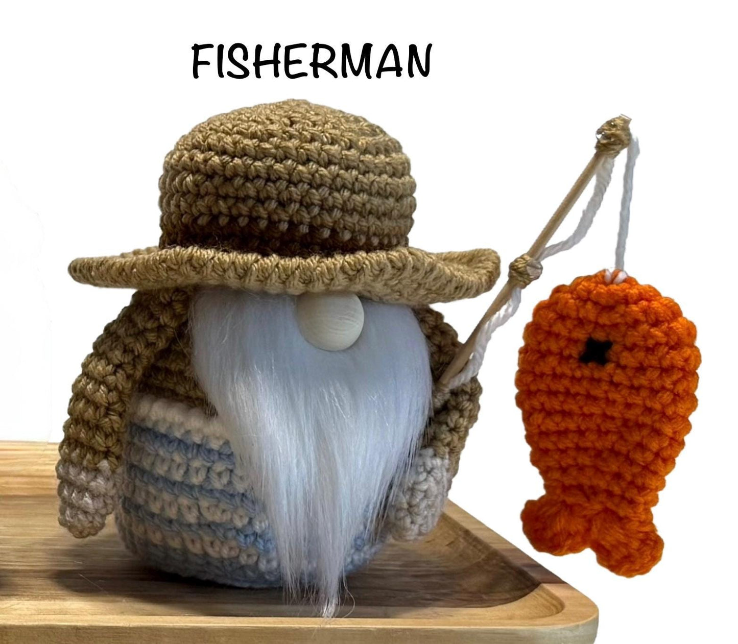 Nautical Knitted Gnomes, Beach House Home Decor, Tiered Tray Decorations