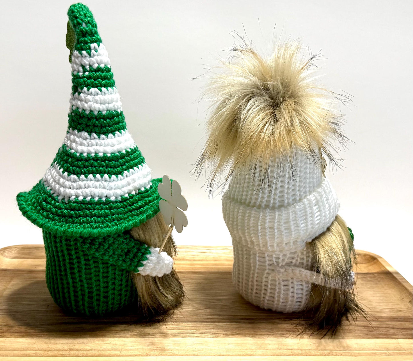St. Patrick's Day Knit Shamrock Gnome
