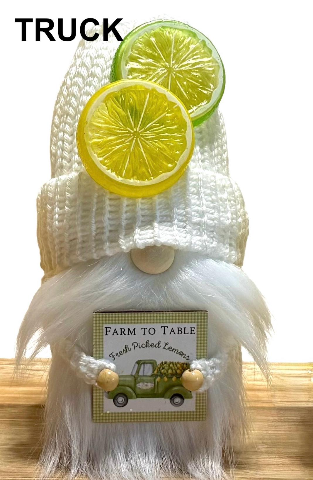 Lemons Gnome, Handmade Home Decor, Summer Decorations