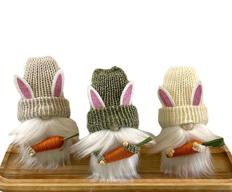 Easter Gnome, Spring Home Decorations, Tiered Tray Decor