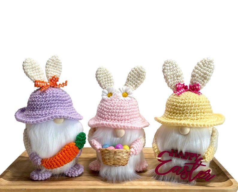 Easter Gnome, Spring Home Decorations, Tiered Tray Decor