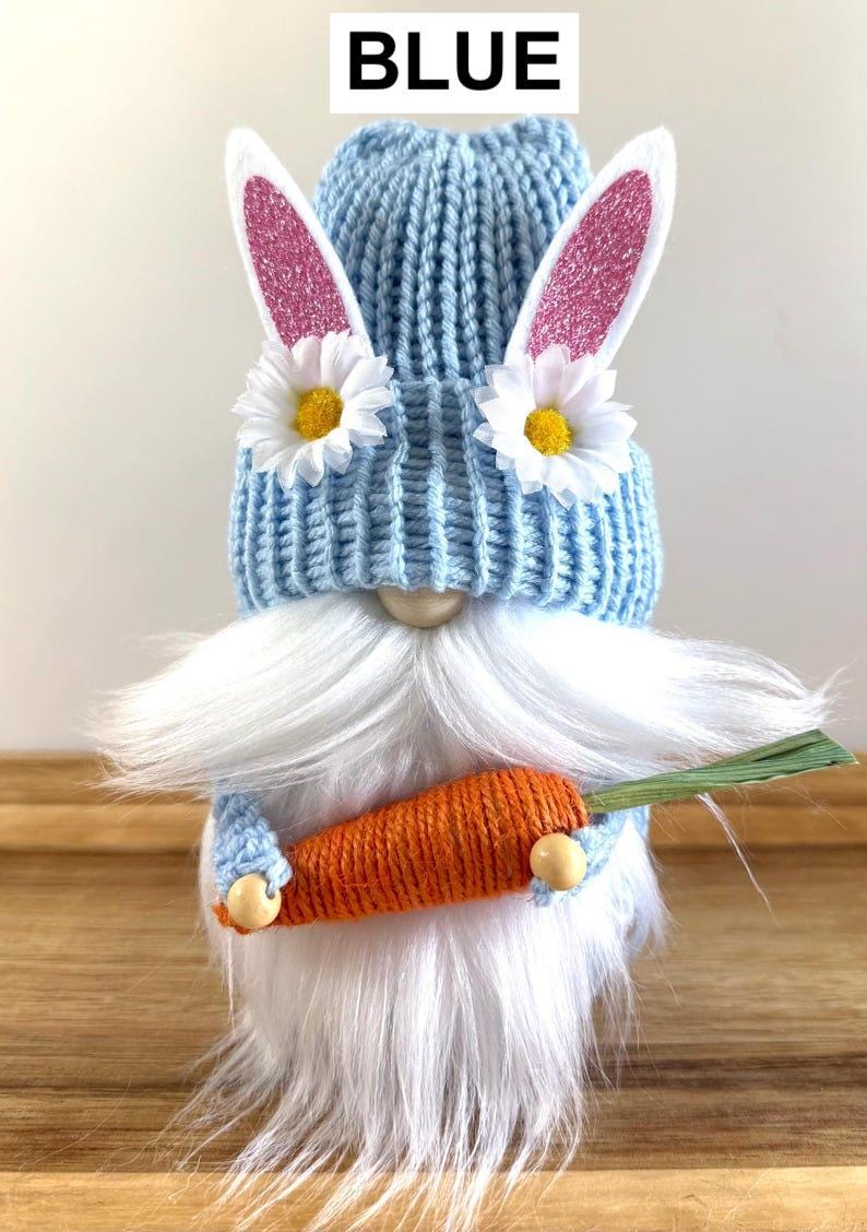 Easter Gnome, Spring Home Decorations, Tiered Tray Decor