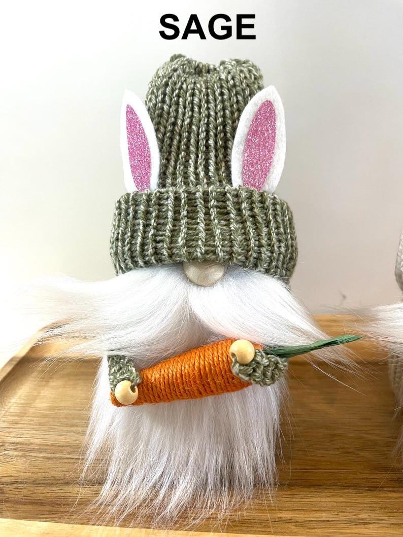 Easter Gnome, Spring Home Decorations, Tiered Tray Decor