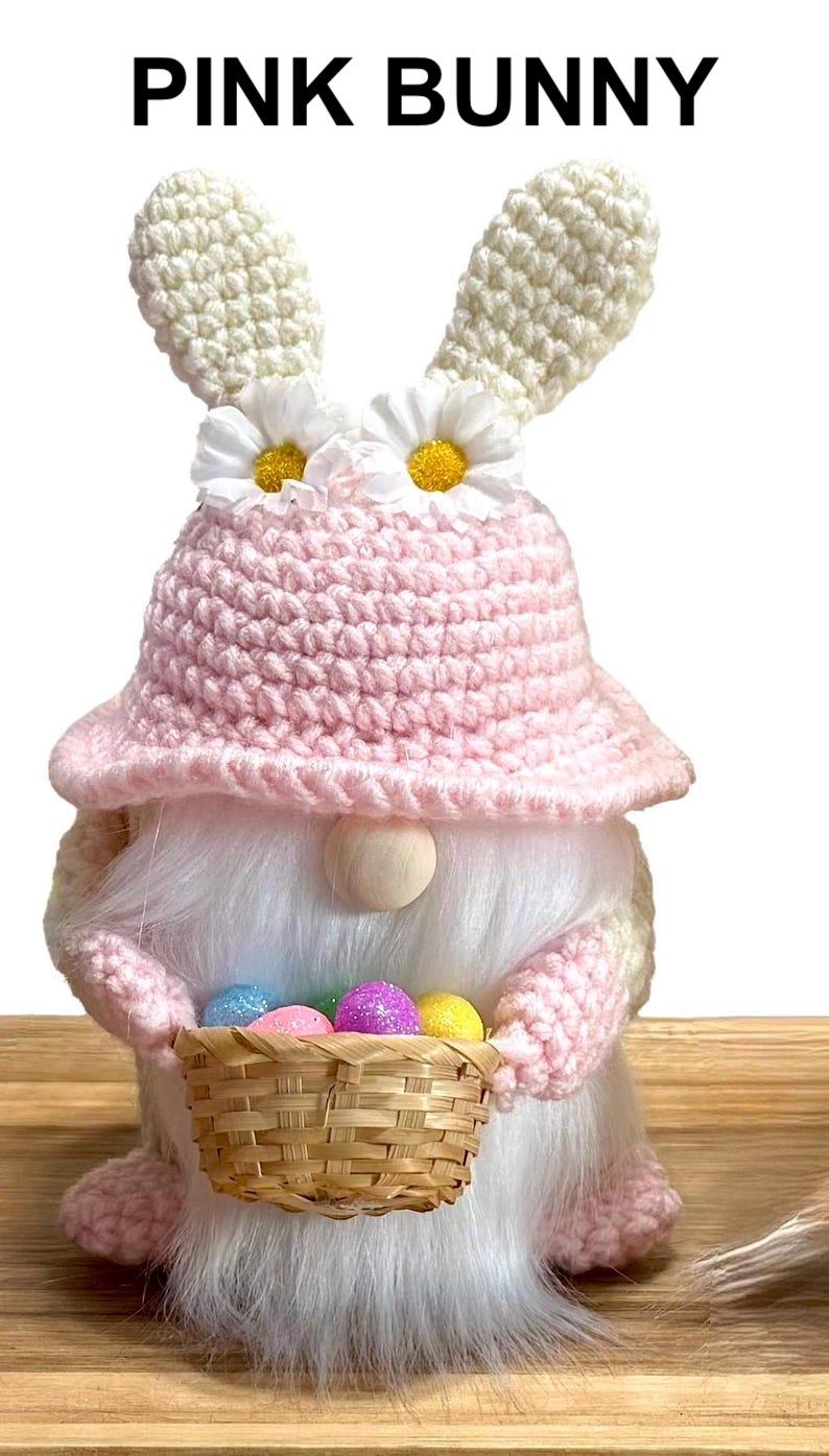 Easter Gnome, Spring Home Decorations, Tiered Tray Decor