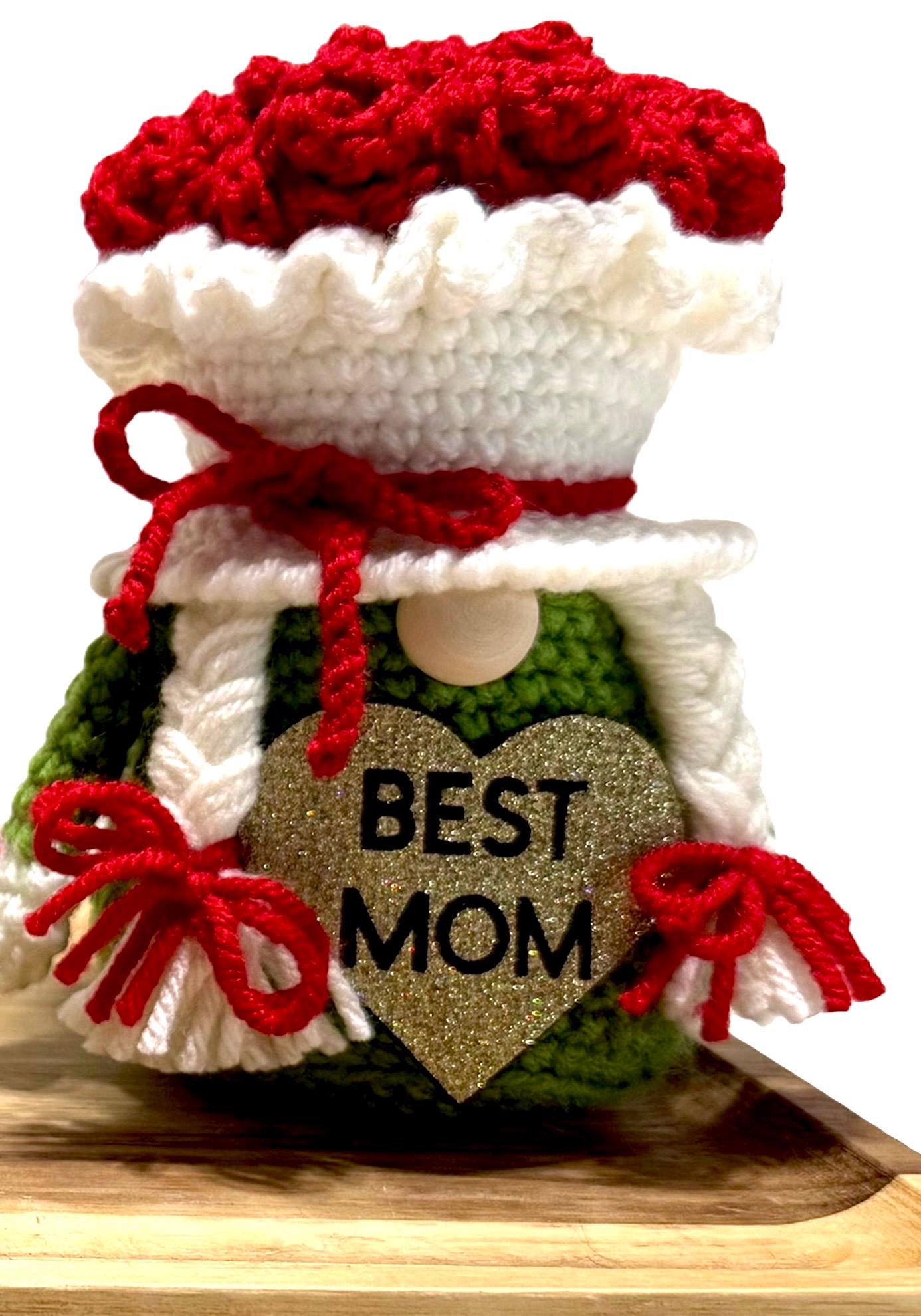 Mother's Day Gnome , Floral Gnome, Holiday Gnome, Spring Gnome, Three Tier Tray Decor